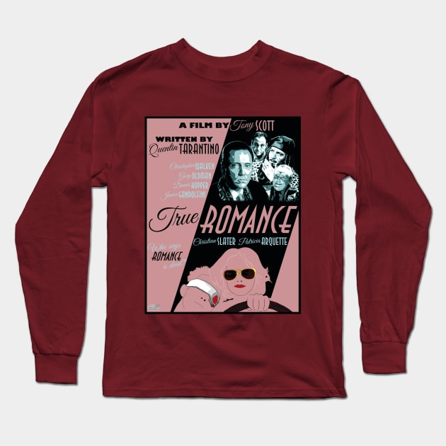True Romance (Movie Poster) Long Sleeve T-Shirt by PlaidDesign